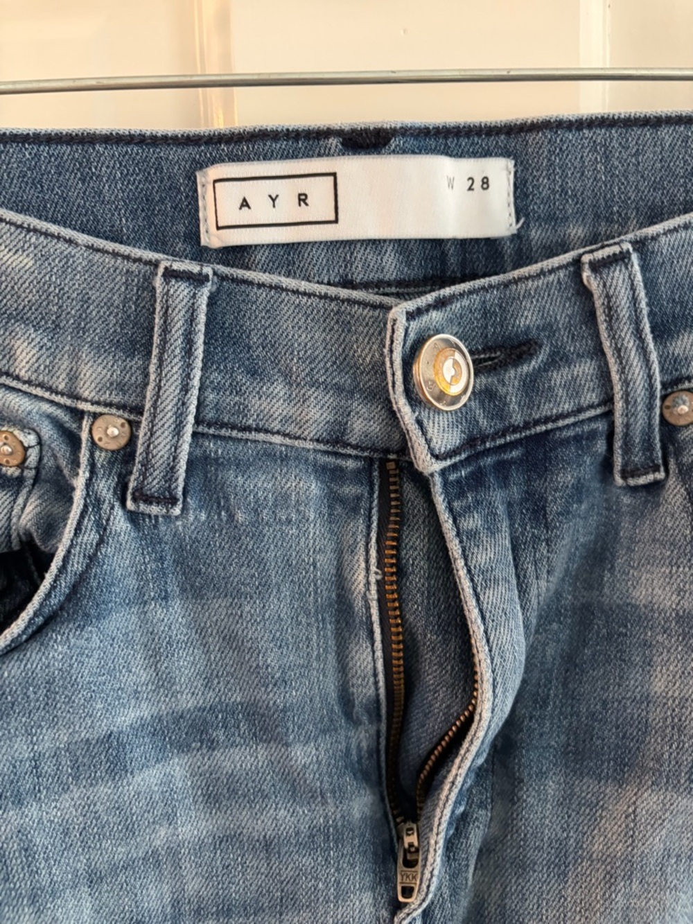 AYR Women's Light Wash High-Rise Jeans